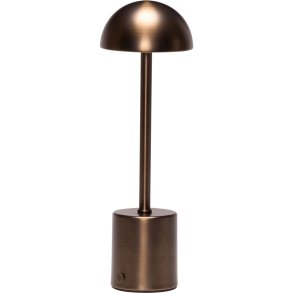 H&uuml;bsch Taten Tr�dl�s Bordlampe H30 cm, Bruneret Messing