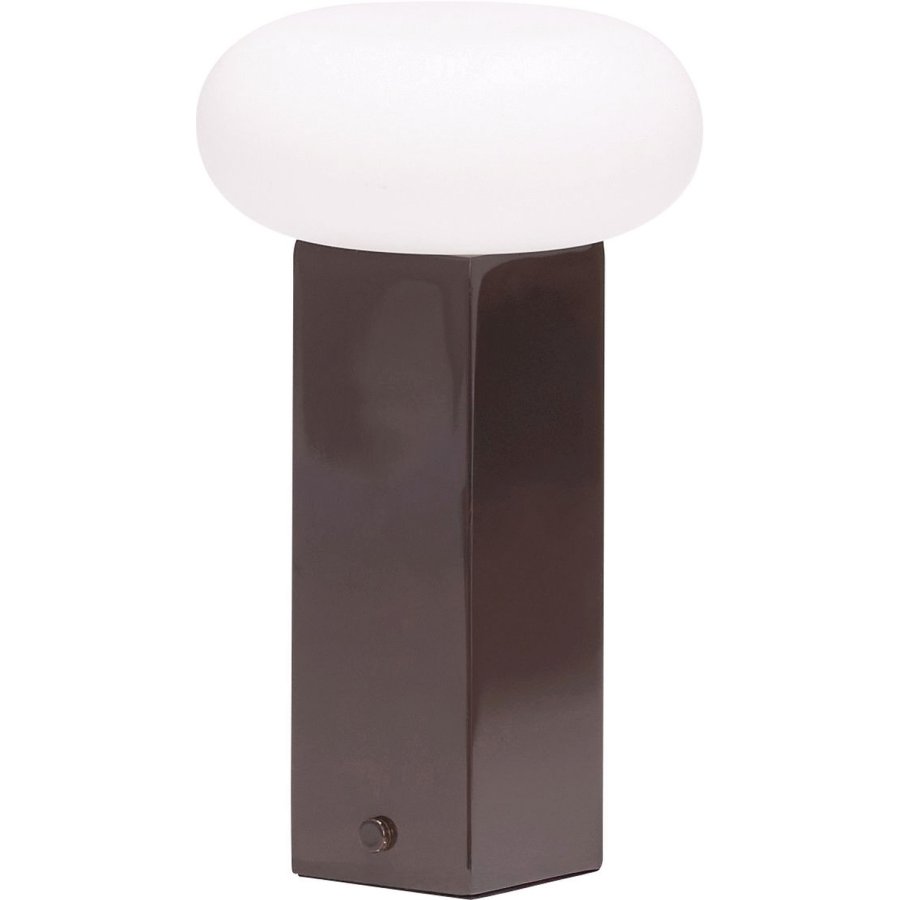 H&uuml;bsch Low Tr�dl�s Bordlampe H20 cm, Brun