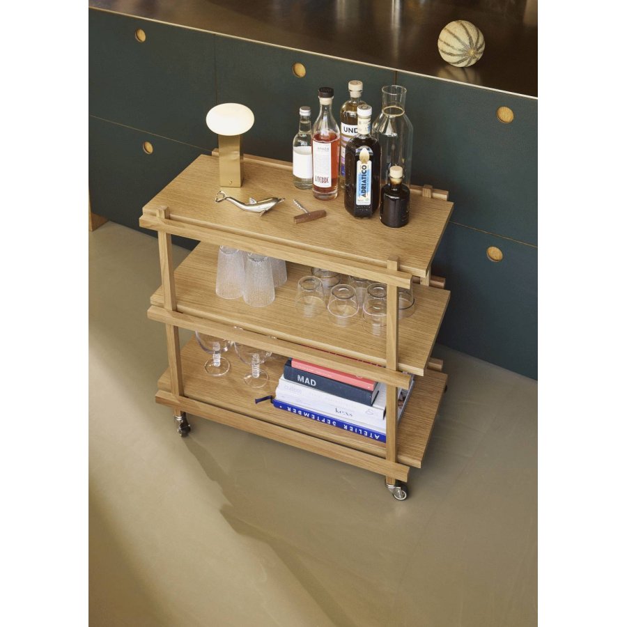 H&uuml;bsch Low Tr�dl�s Bordlampe H20 cm, Messing