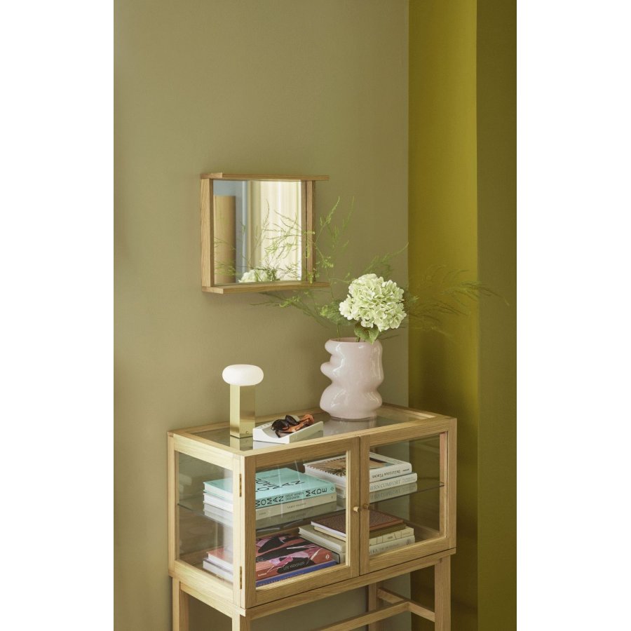 H&uuml;bsch Low Tr�dl�s Bordlampe H20 cm, Messing