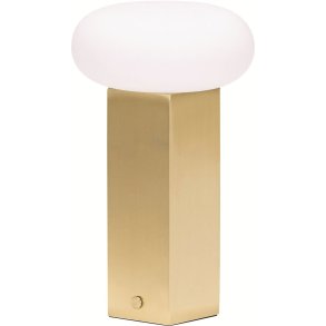 H&uuml;bsch Low Tr�dl�s Bordlampe H20 cm, Messing