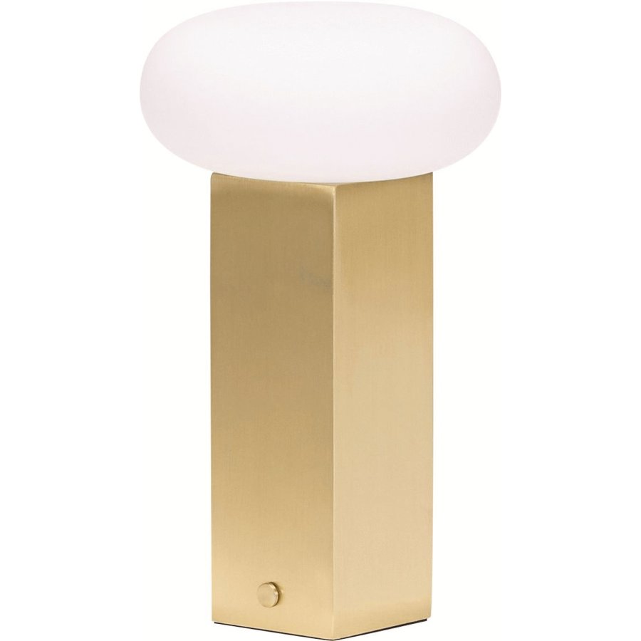 H&uuml;bsch Low Tr�dl�s Bordlampe H20 cm, Messing