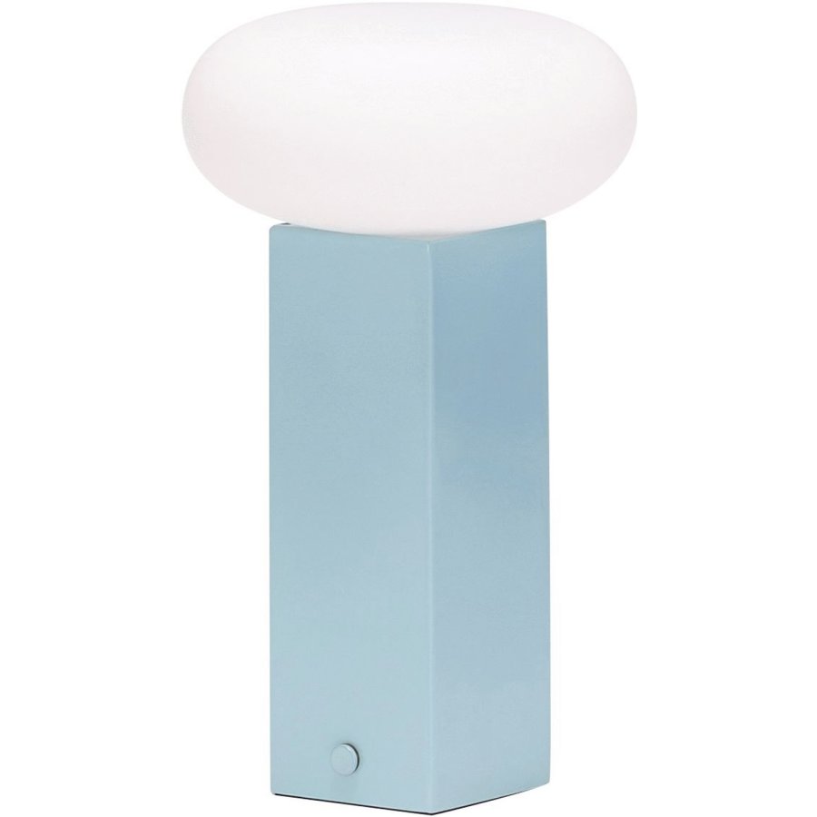 H&uuml;bsch Low Tr�dl�s Bordlampe H20 cm, Bl�