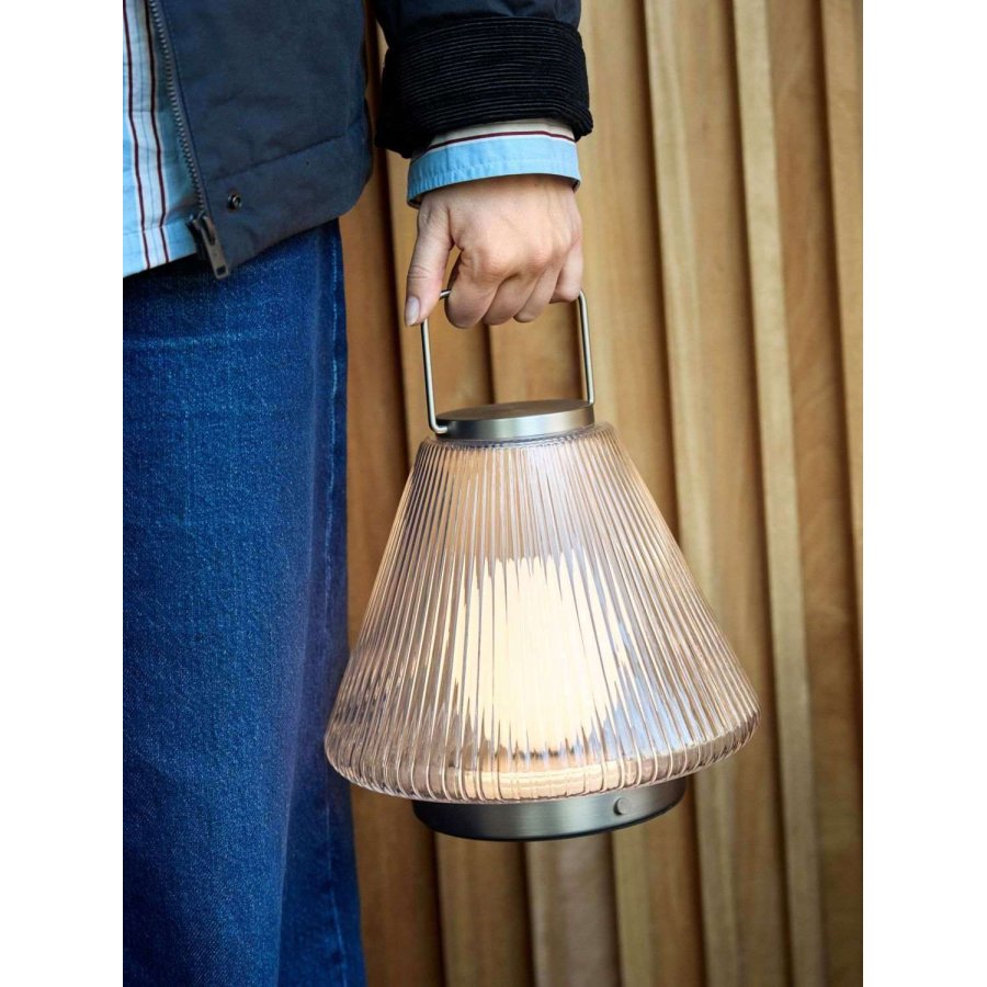 H&uuml;bsch Tou Akku-Tischlampe H28 cm, Nickel