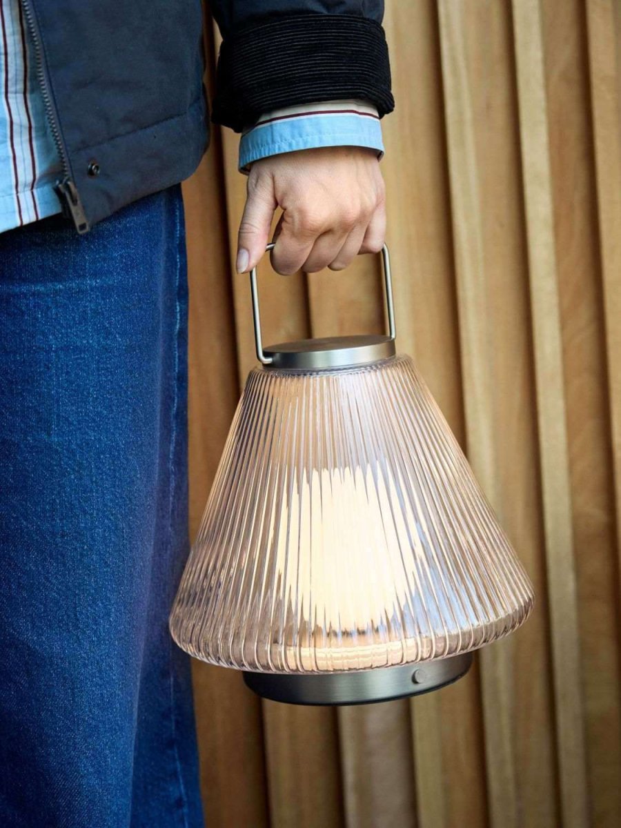 H&uuml;bsch Tou Akku-Tischlampe H28 cm, Nickel