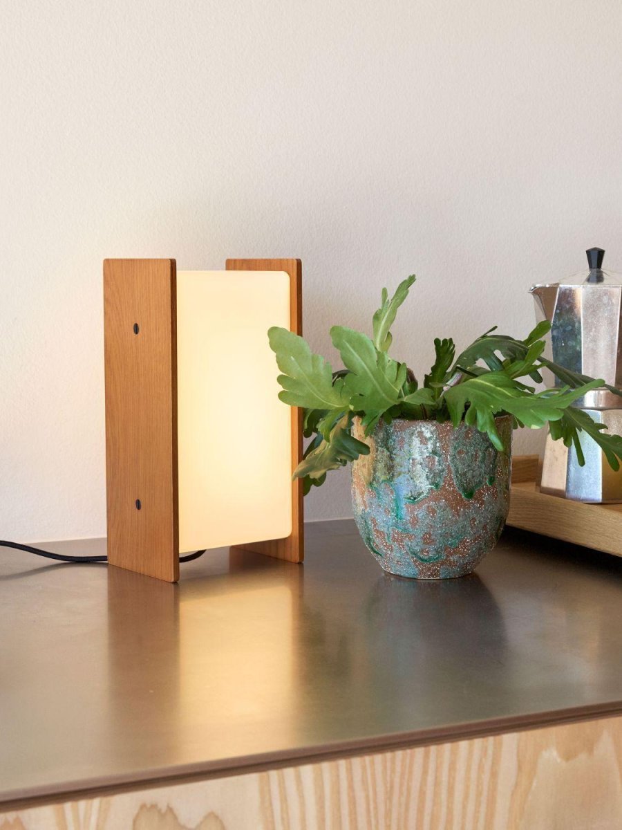 H&uuml;bsch Sabi Bordlampe H25 cm, Eg