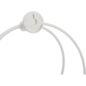Hübsch Loop Håndklædeholder 26 cm, Lysegrå