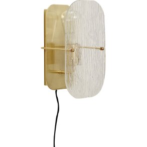 Hbsch Ruffle Wandleuchte, Strukturiert/Messing