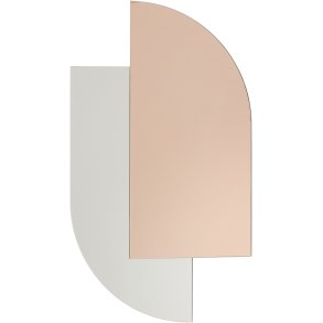 Hübsch Origami Vgspejl H68 cm, Rosa