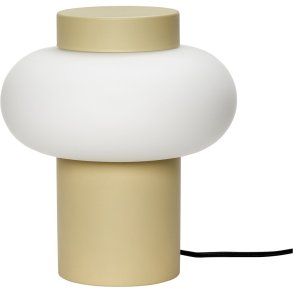 Hbsch Camp Tischlampe H25 cm, Sand/Wei