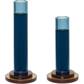 Hbsch Comet Kerzenhalter 2er Set, Blau