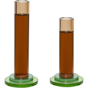 Hbsch Comet Kerzenhalter 2er Set, Amber