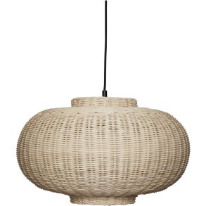 Hbsch Chand Pendelleuchte Ellipse 45 cm, Natur