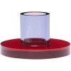 Hbsch Astra Kerzenstnder H3,5 cm, Lila/Rot