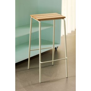 Hübsch Stilt Barstol H76 cm, Quercus Alba/Sand