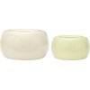 H&uuml;bsch Maru Urtepotte 2 stk, Beige/Lysegr�n
