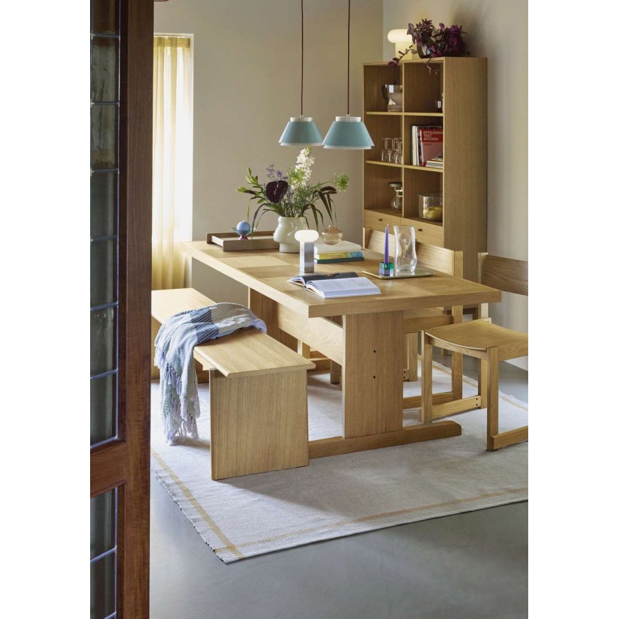 H&uuml;bsch Remi Pendel �25 cm, Beige/Bl�