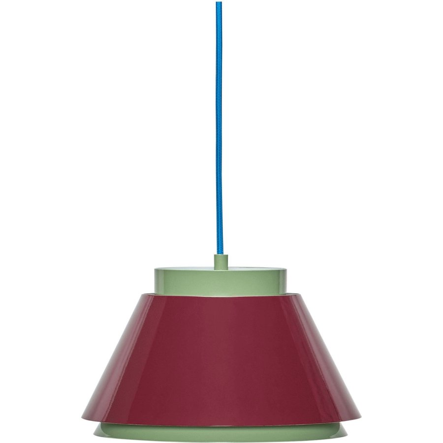 H&uuml;bsch Remi Hanglamp �25 cm, Groen/Rood