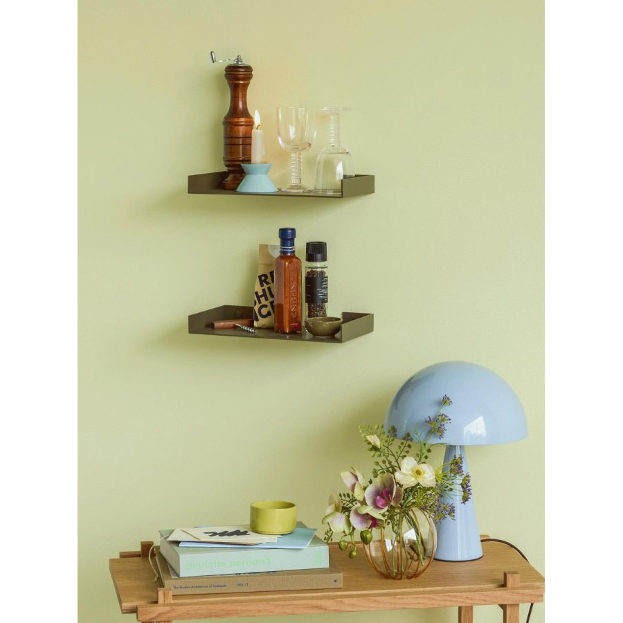 H&uuml;bsch Sheets Wandregal 30 cm, Dunkelgr&uuml;n