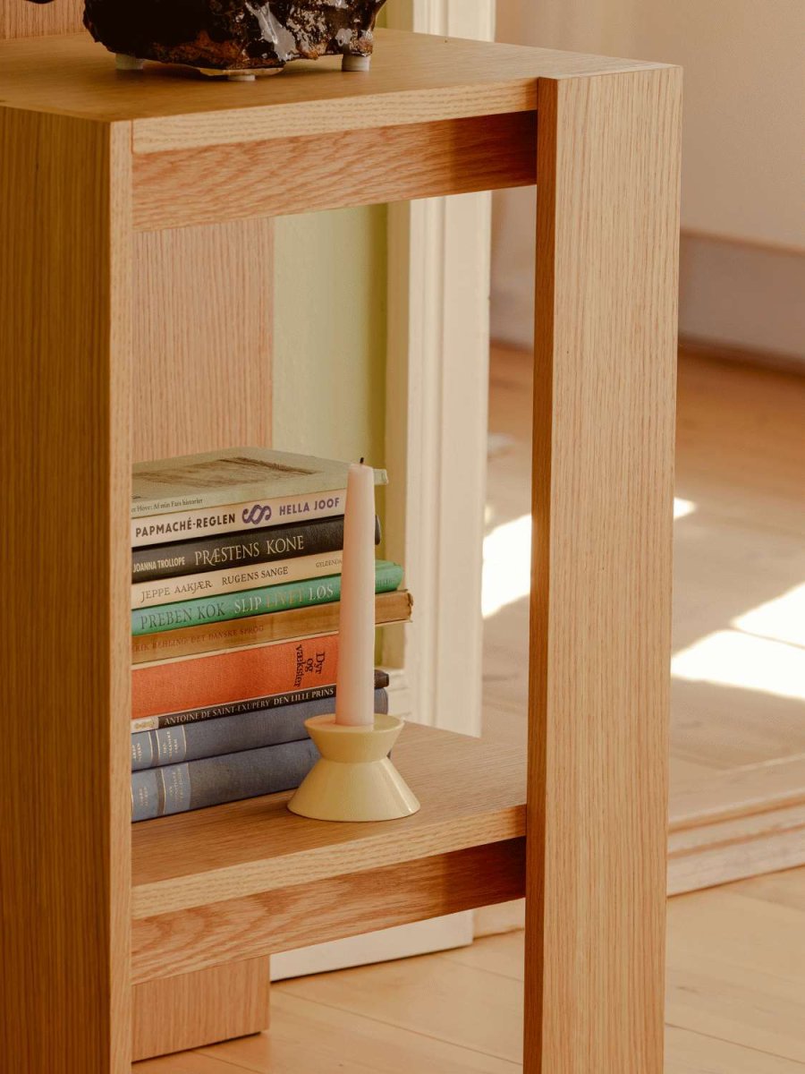 H&uuml;bsch Two Lysestage H5 cm, Gul