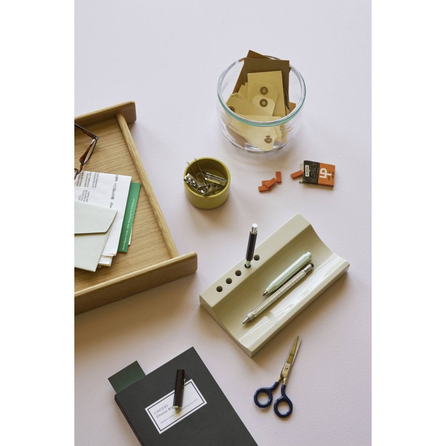 H&uuml;bsch Kanso Schreibtischorganizer 22x12 cm, Hellgrau