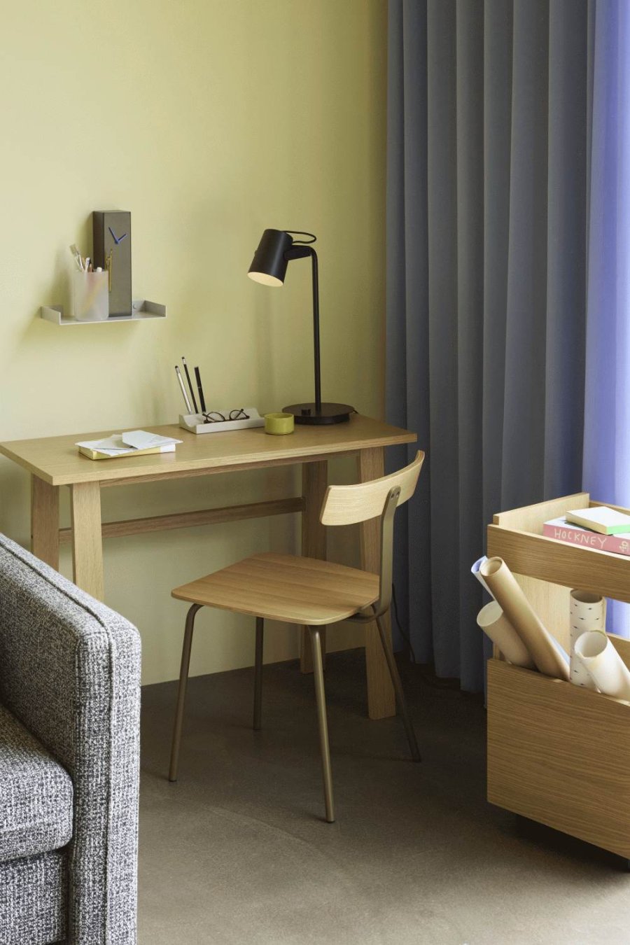 H&uuml;bsch Kanso Schreibtischorganizer 22x12 cm, Hellgrau