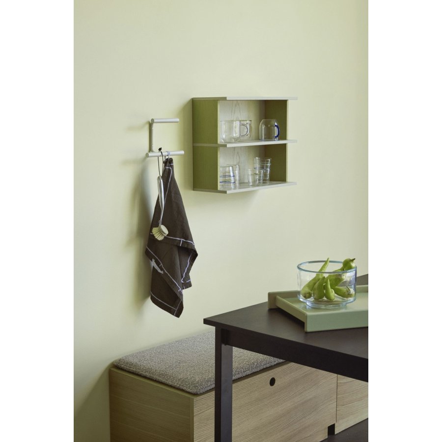 H&uuml;bsch Flip Wandgarderobe 20 cm, Hellgrau
