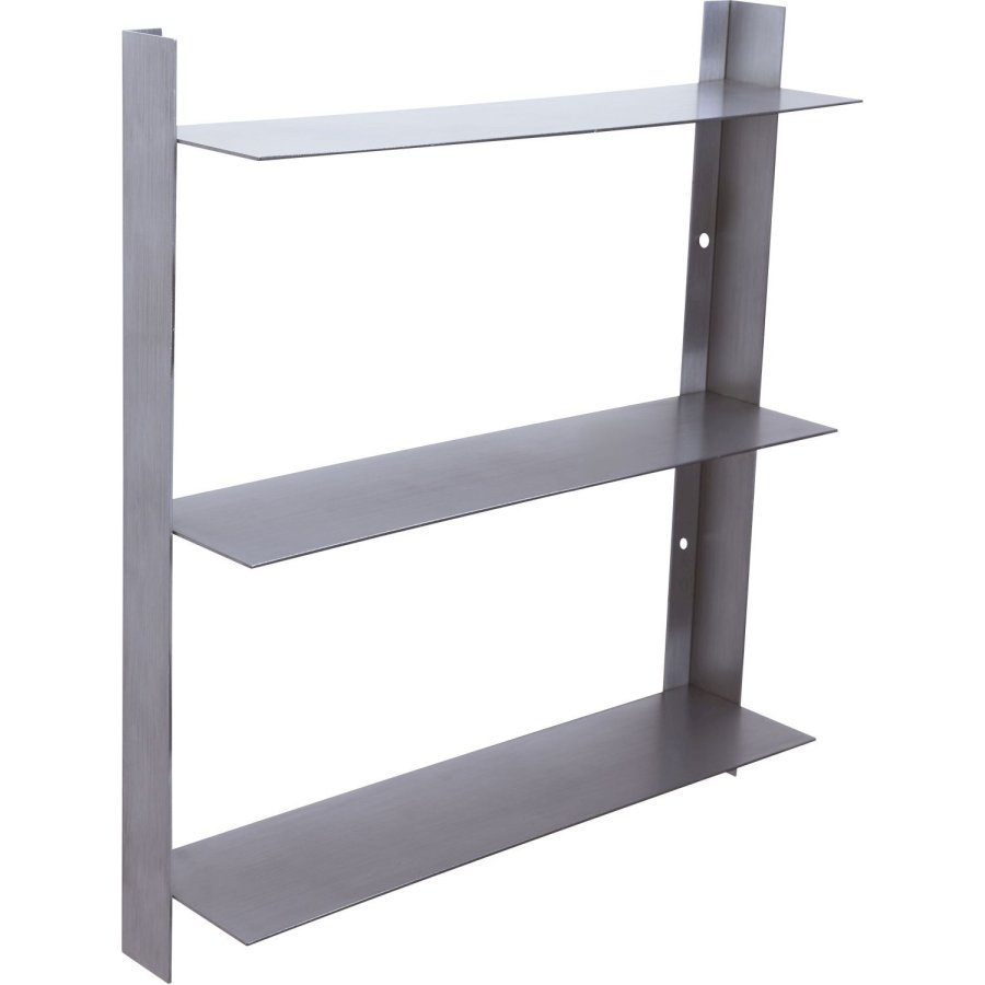 H&uuml;bsch Acier Wandregal H46 cm, Geb&uuml;rsteter Stahl