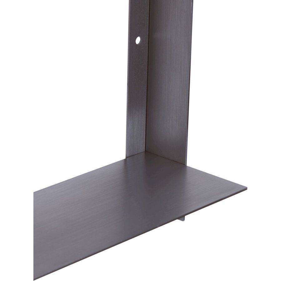 H&uuml;bsch Acier Wandregal H46 cm, Geb&uuml;rsteter Stahl