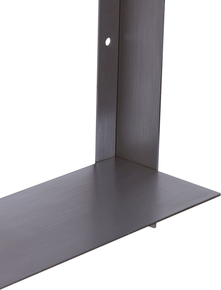 H&uuml;bsch Acier Wandregal H46 cm, Geb&uuml;rsteter Stahl