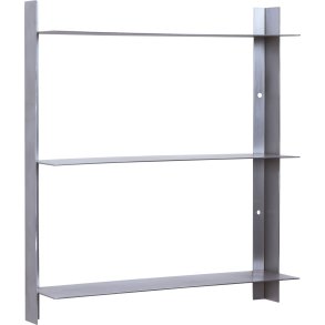 H&uuml;bsch Acier Wandregal H46 cm, Geb&uuml;rsteter Stahl