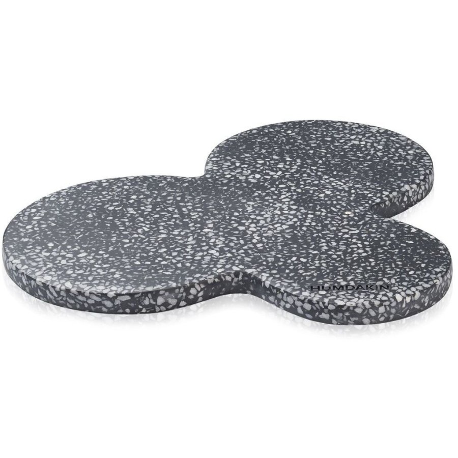Humdakin Milano Terrazzo-plade 34 x28x1,5 cm, Sort Terrazzo