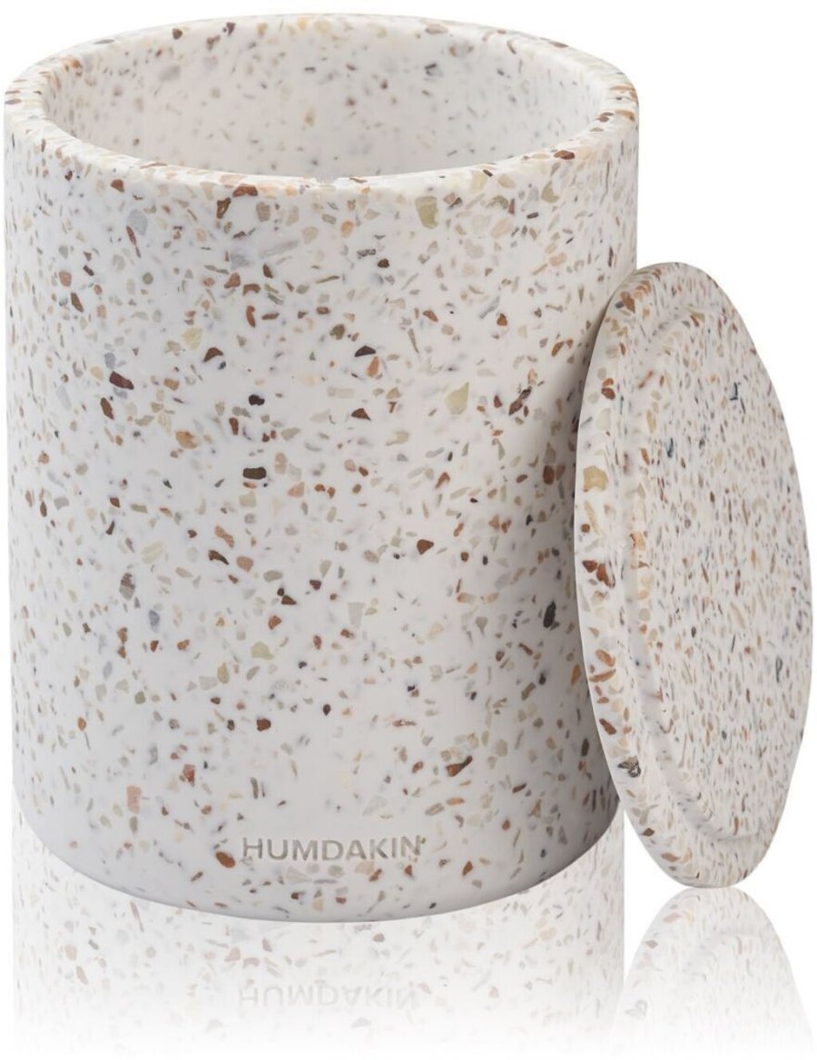 Humdakin Bologna Vase m. Deckel 17x13 cm, Rot/Beige Terrazzo