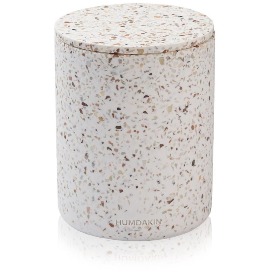 Humdakin Bologna Vase m. Deckel 17x13 cm, Rot/Beige Terrazzo