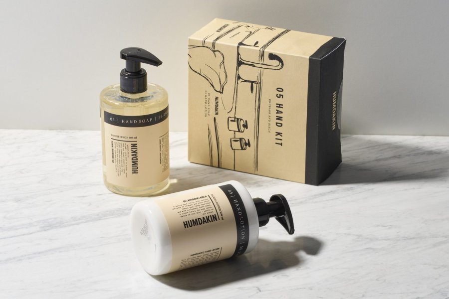 Humdakin Geschenkbox m. Handseife und Handlotion 05 300 ml, Rhabarber & Birke