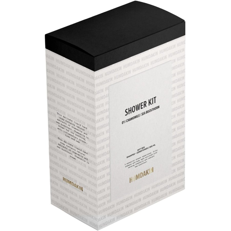 Humdakin Geschenkbox mit Shampoo und Balsam 01 500 ml, Kamille & Sanddorn