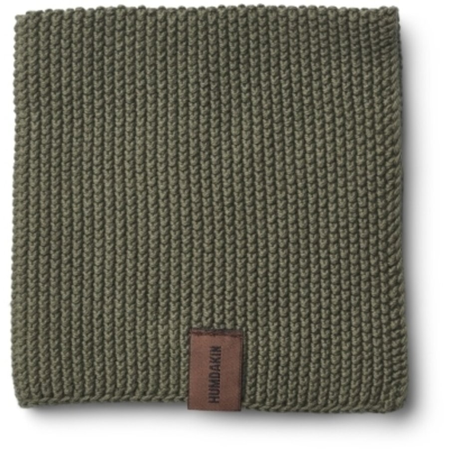 Humdakin Strikket Karklud 28x28 cm, Evergreen