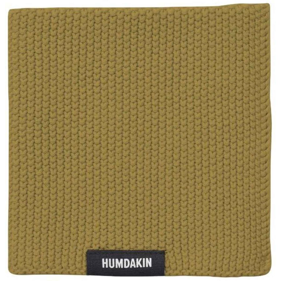 Humdakin Strikket Karklud 28x28 cm, Olive Oil