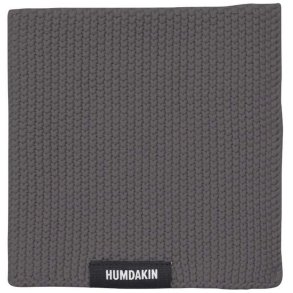 Humdakin Strikket Karklud 28x28 cm, Steel Grey