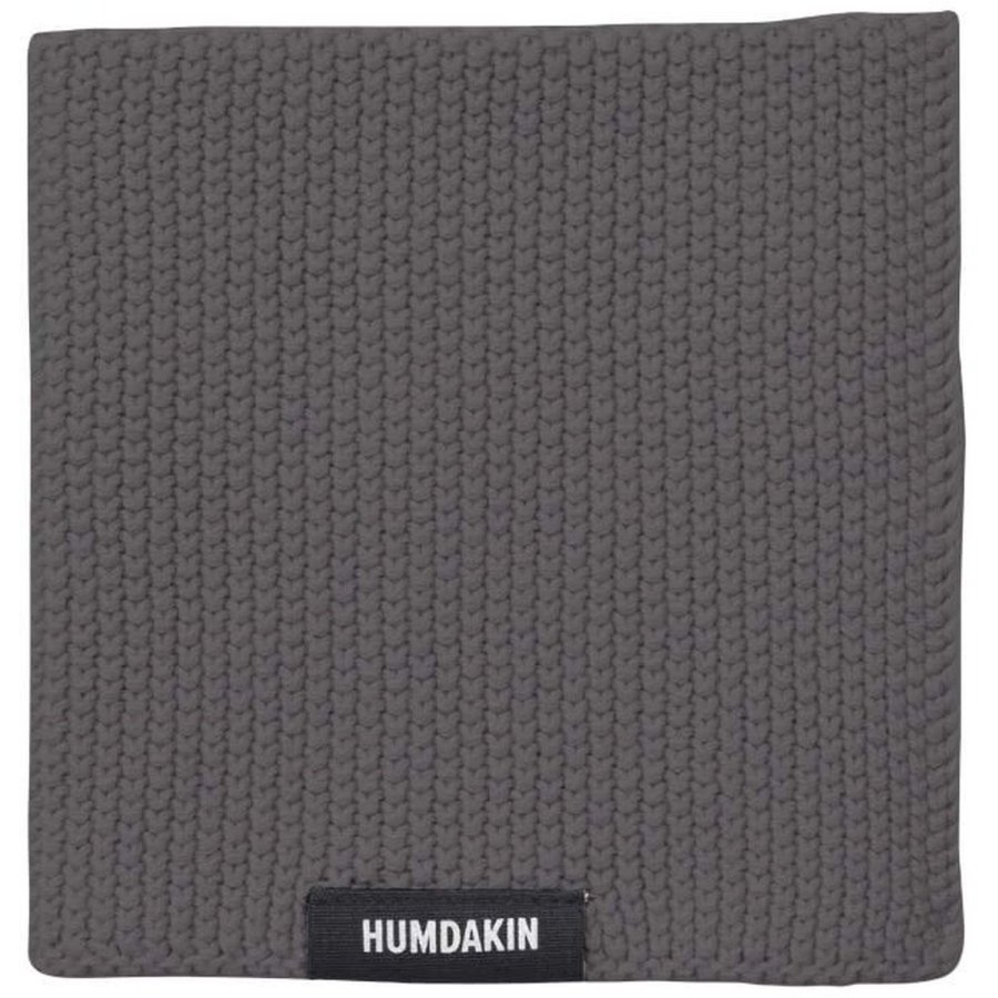 Humdakin Strikket Karklud 28x28 cm, Steel Grey