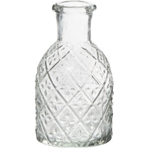Ib Laursen Apotekerglas Lysestage H11 cm, Harlekinm�nster