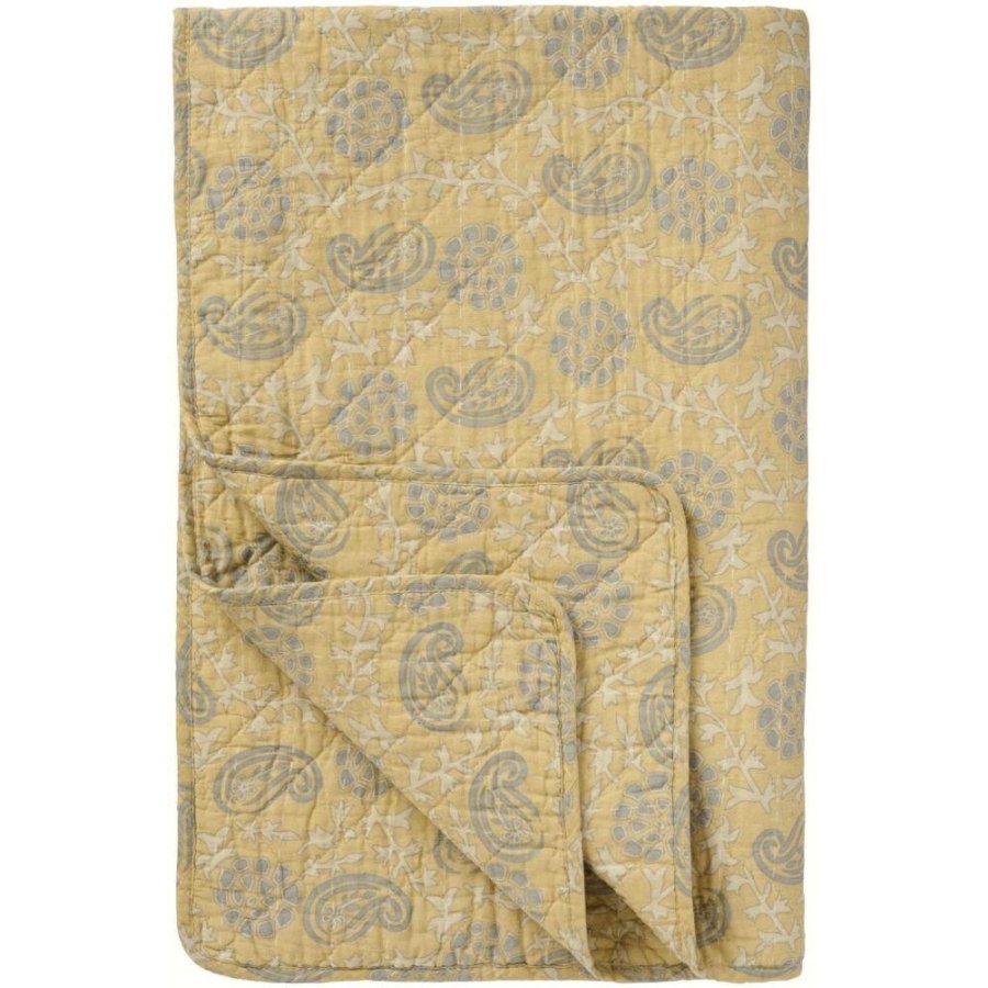 Ib Laursen Steppdecke 130x180 cm, Off-White/Grau