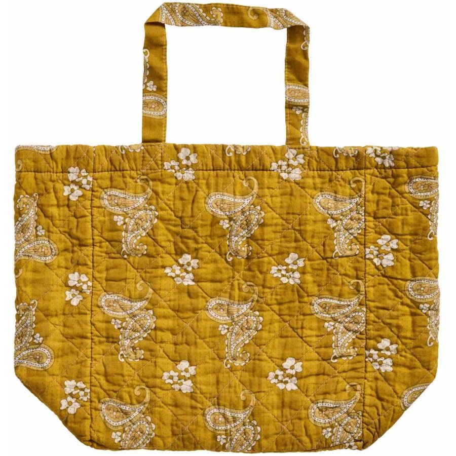 Ib Laursen Gesteppt Tasche 45x40 cm, Mustard