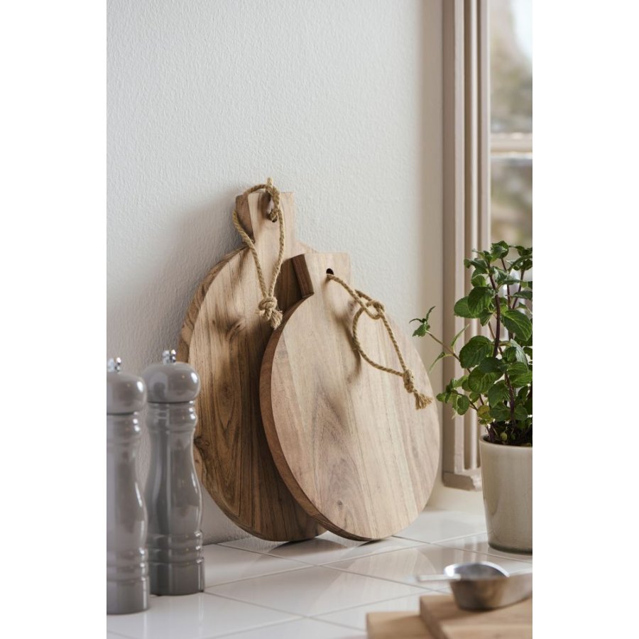 Ib Laursen Schneidebrett �30 cm, Akazie/Jute