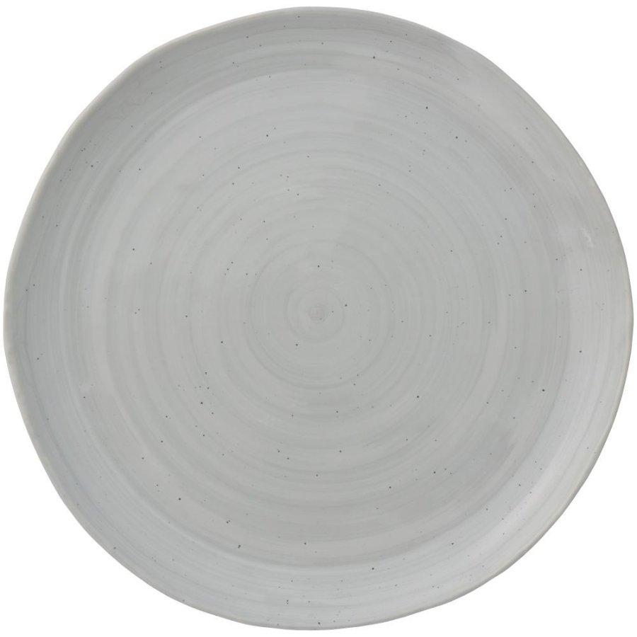 Ib Laursen Grey Waves Bord 27 cm, Grijs