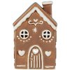 Ib Laursen Stillenat Lyshus Gingerbread Buet Dr H15,5 cm, Brun