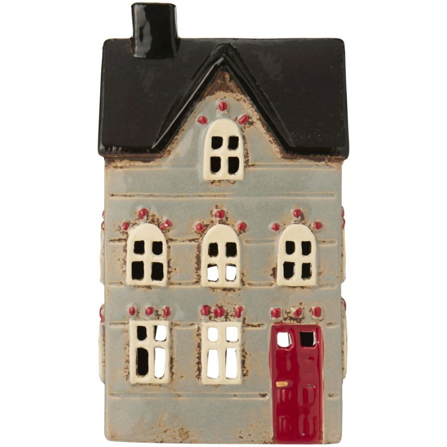 Ib Laursen Nyhavn Lyshus H19 cm, R�d/Gr�