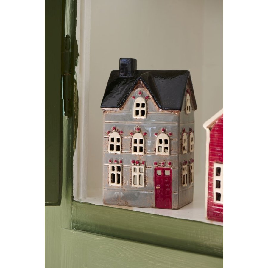 Ib Laursen Nyhavn Lyshus H19 cm, R�d/Gr�