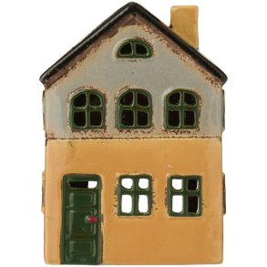 Ib Laursen Nyhavn Lyshus H15,5 cm, Gul/Gr�n