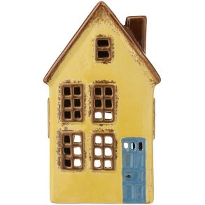 Ib Laursen Nyhavn Lyshus H19 cm, Gul/Bl�